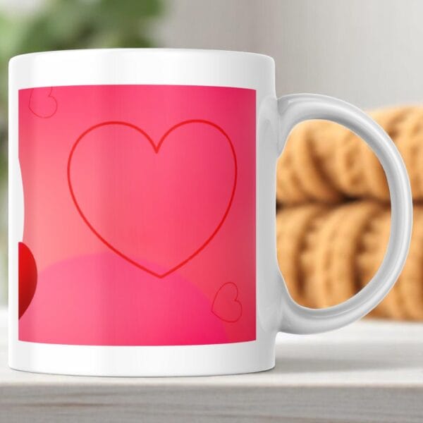 POPZOY Radiant Bloom Customized Photo Mug for Special Gifts