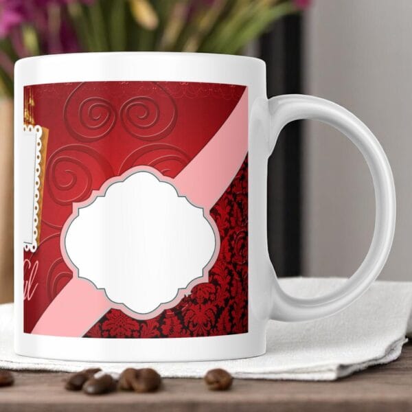 POPZOY Fiery Love Custom Printed Photo Mug for Couples