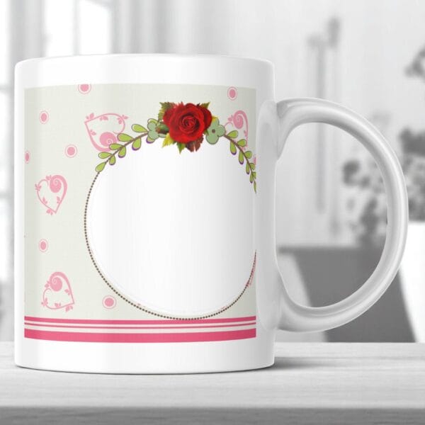 POPZOY Sweet Embrace Personalized Mug with Photo Printing