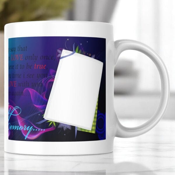 POPZOY Dreamy Recollection Photo Mug with Logo Printed Customization