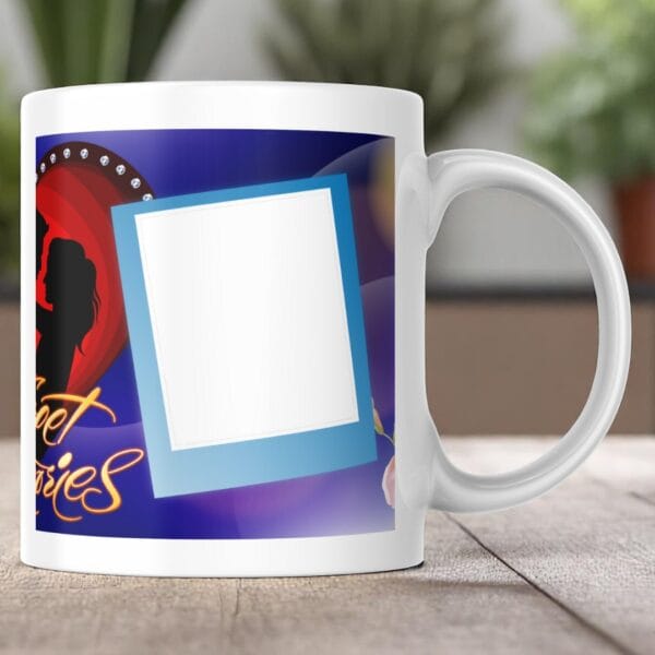 POPZOY Romantic Silhouettes Personalized Mug with Photo and Logo