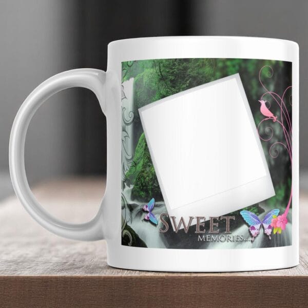 POPZOY Thankful Heart Personalized Photo Mug for Gifting