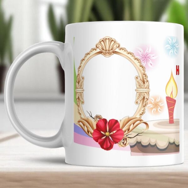 POPZOY Sunshine Rose Mug with Picture Printing for Coffee Lovers