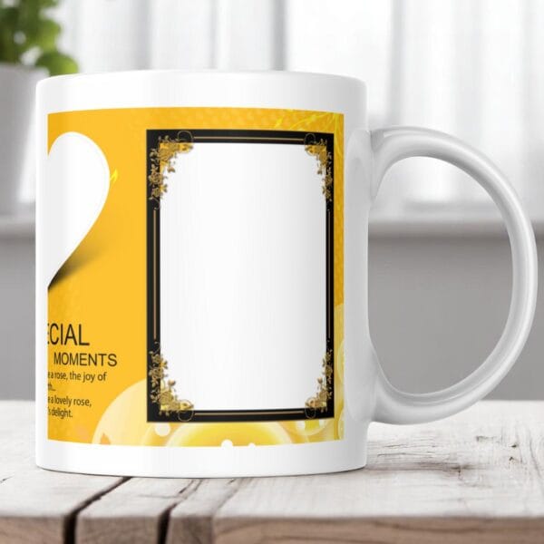POPZOY Elegant Moments Personalized Mug with Picture Printing