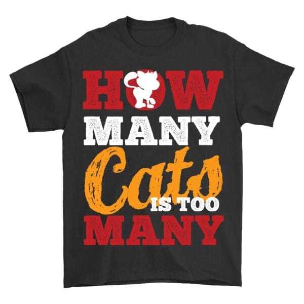 Funny Cat Lover Black T-Shirt for Pet Owners