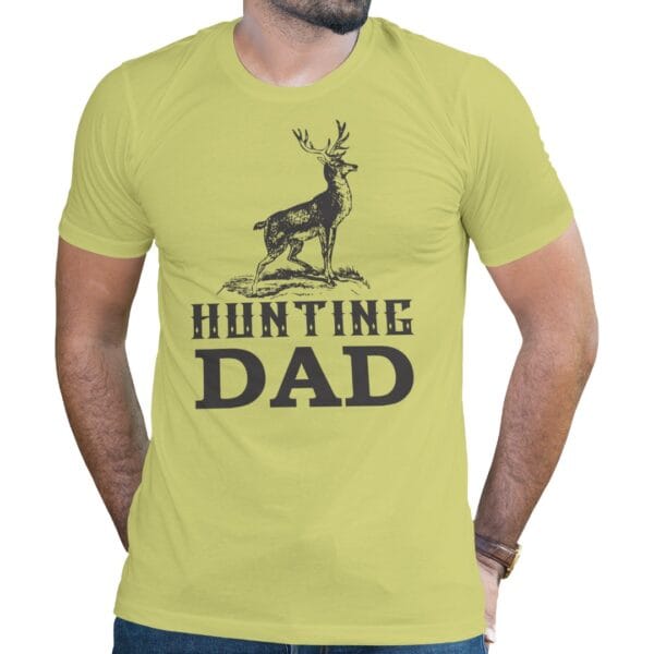 Light Green Hunting Dad T-Shirt for Outdoor Adventures