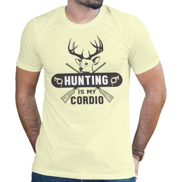 Funny Hunting Workout Light Green T-Shirt for Active Days