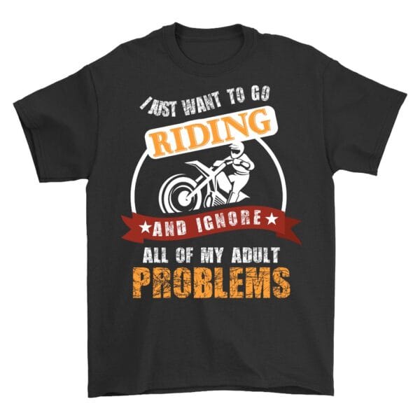 Motocross Adventure Cotton T-Shirt for Speed Lovers