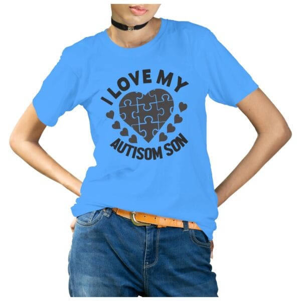 Support Autism Cotton T-Shirt for Parents and Carers