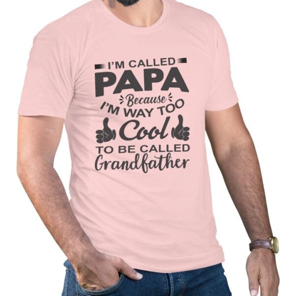 Cool Papa Cotton T-Shirt for Grandfather Who’s Still Young at Heart
