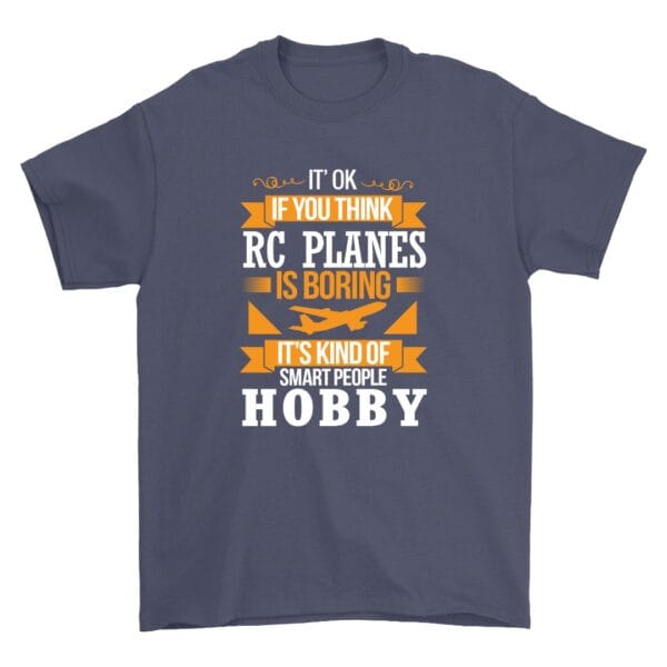 RC Plane Lover Cotton T-Shirt for Hobby Addicts