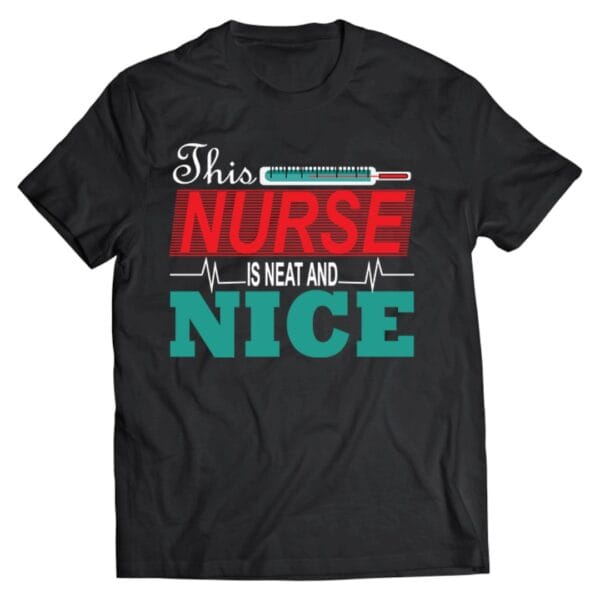 Black Cotton T-Shirt for Proud Nurses to Wear Daily