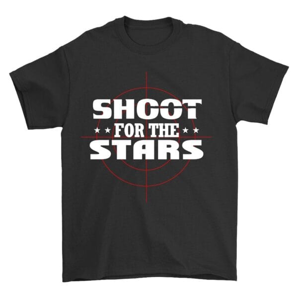 Black Cotton T-Shirt to Inspire You to Reach for Stars