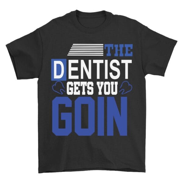 Black Cotton T-Shirt for Smart Dentists Who Love Casual Style