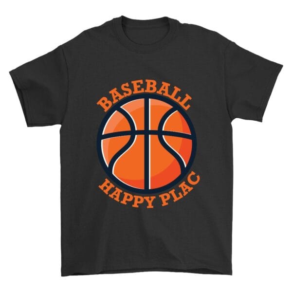 Black Cotton T-Shirt for Basketball Fans with Cool Design