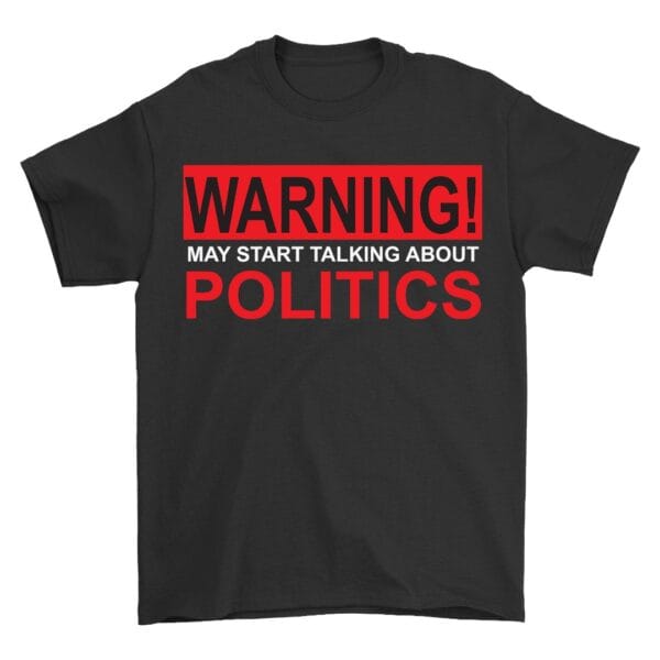 Black Cotton T-Shirt to Share Your Bold Political Thoughts