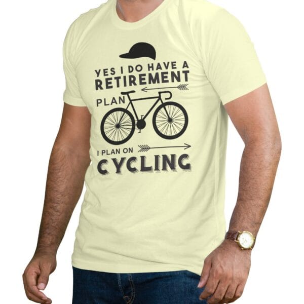 Relaxed Yellow Cotton Blend Round Neck T-Shirt for Outdoor Fun