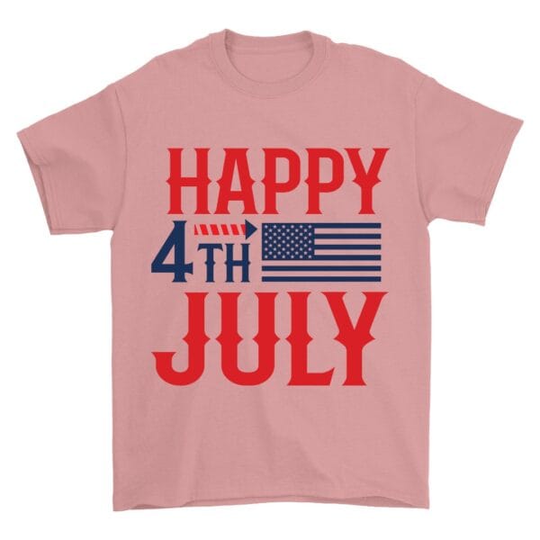 Fun Pink 4th of July Tee for Celebrating Freedom in Style