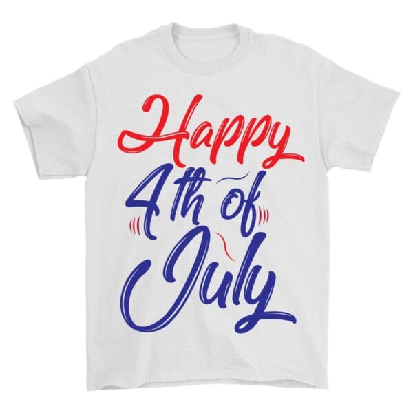 Cheerful 4th of July T-Shirt for Family Celebrations and Fireworks