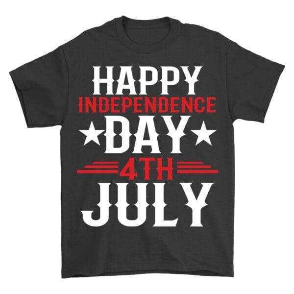 Celebrate Freedom in Style Black Tee for July 4th Lovers