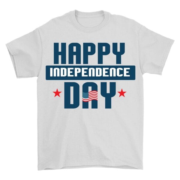 Proud to Be American White Tee for Independence Celebrations