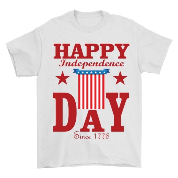Since 1776 White Tee for Proud American Moments